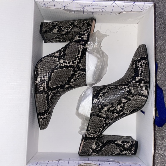 Call It Spring Shoes - Vegan Snake Skin Mules